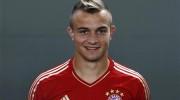 Bayern Munich's Shaqiri is pictured during a team photo call in Munich