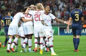 esultanza milan-psv (spaziomilan)