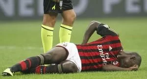 balotelli a terra milan-fiorentina (spaziomilan)