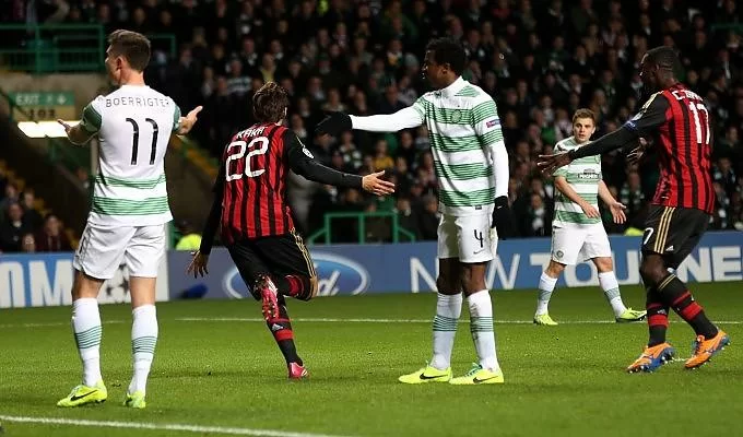 Milan, contro il Celtic l’ultima volta in una gara valida per la quinta giornata di una fase a gironi