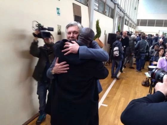 FOTO/ Ancelotti abbraccia Seedorf a Coverciano
