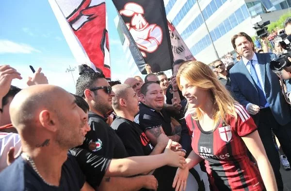 Barbara Berlusconi presente a San Siro