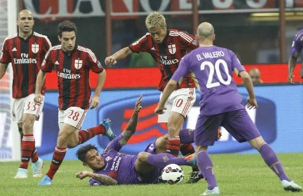 Fiorentina-Milan, le probabili formazioni di <i>GaSport</i>: torna Abate, Essien in mediana e Honda trequartista