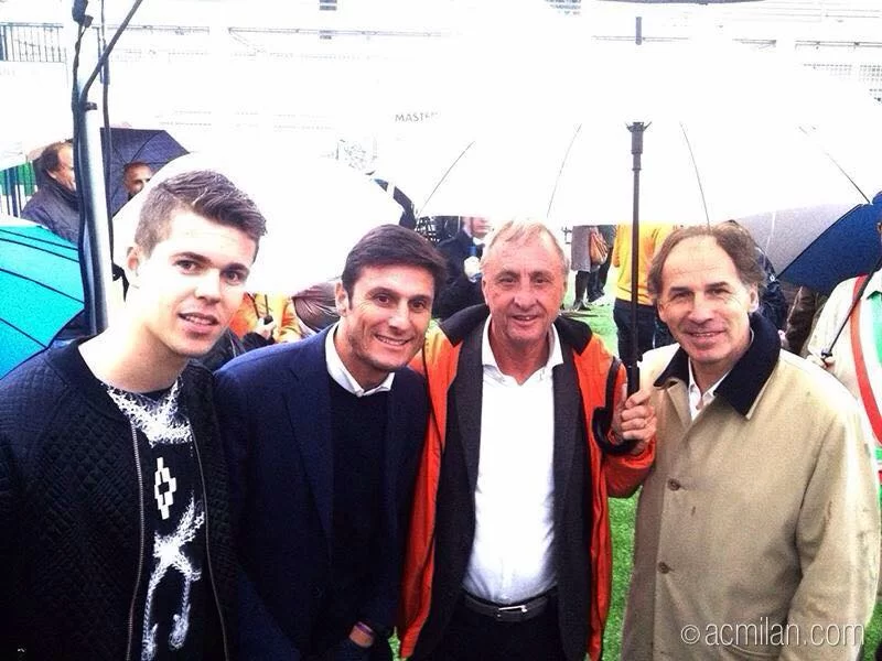 FOTO/ Baresi e van Ginkel con Cruijff per la fondazione Borgonovo