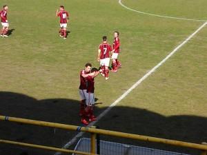 L'esultanza di Cutrone.