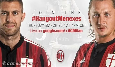 SM RELIVE/ #HangoutMenexes, Menez: “Onorato di essere qui al Milan, voglio riportarlo in Europa”. Mexes: “Ho sempre dato tutto dove ho giocato, mi piace…”