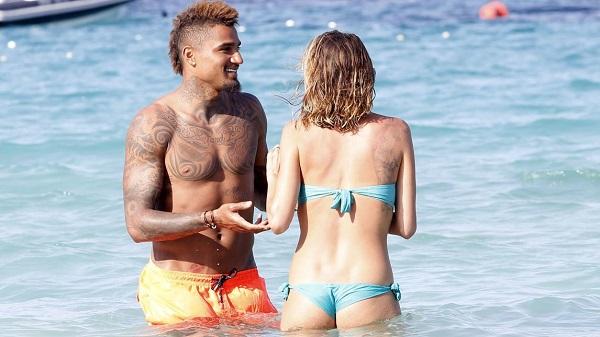 EXCLUSIVE: Kevin Prince Boateng and girlfriend, Melissa Satta, enjoy holidays in Ibiza