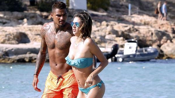 EXCLUSIVE: Kevin Prince Boateng and girlfriend, Melissa Satta, enjoy holidays in Ibiza