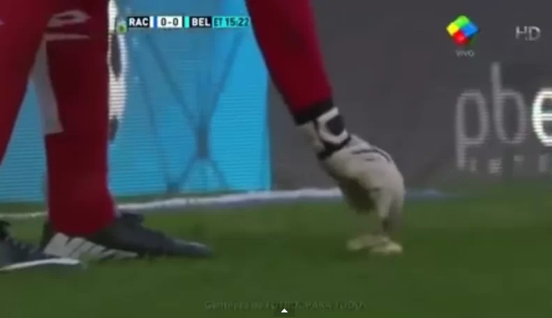 VIDEO – I tifosi lanciano un panino in campo, il portiere… lo assaggia!