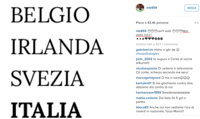 Tweet Balotelli