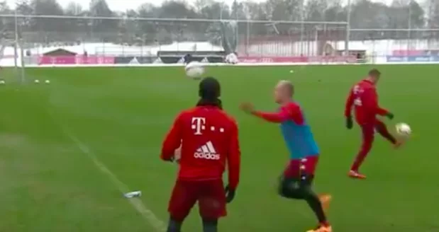 VIDEO/ Spettacolo Bayern in allenamento: gol fantastico confezionato da Robben e Mueller!
