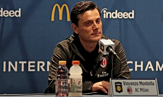 Conferenza pre Milan-Chelsea, Montella: “Piedi per terra, con Galliani abbiamo le idee chiare”