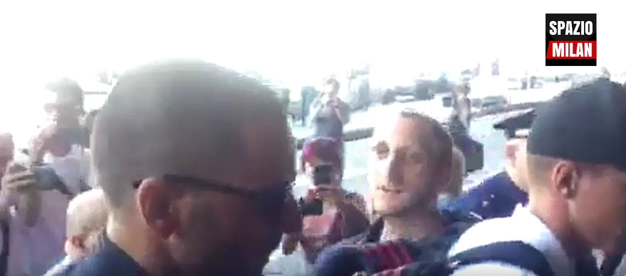 Bonucci, Biglia, Conti e Andrè Silva arrivati a Malpensa