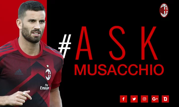 #askMusacchio: il difensore risponderà alle domande social dei tifosi
