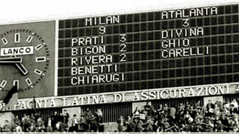 Accadde oggi: Serie A 1972/73, Milan-Atalanta 9-3