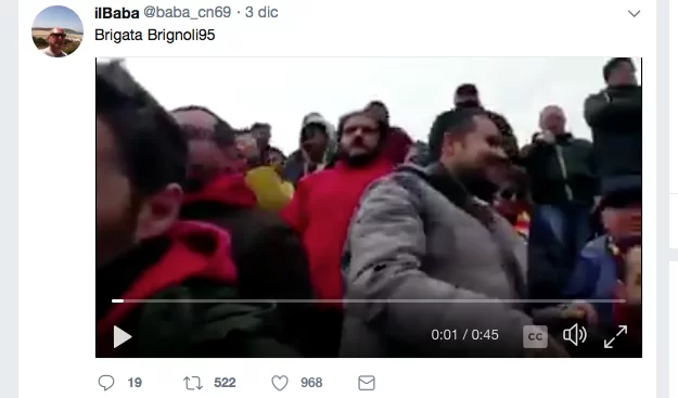 Twitter, gol Brignoli: spunta un video del tifoso veggente
