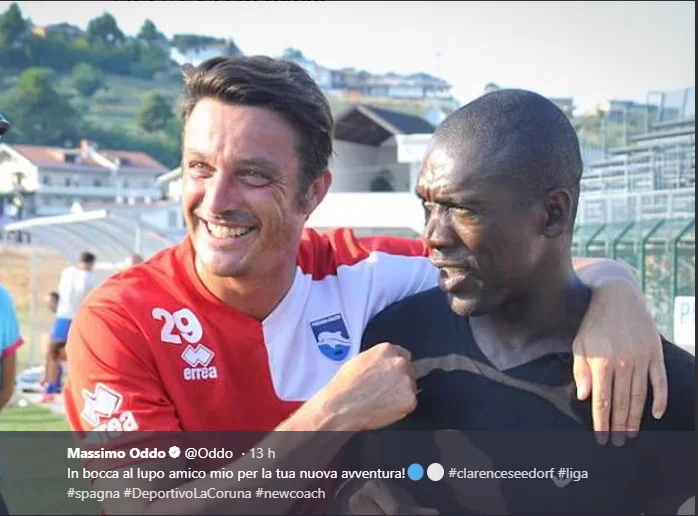 Ex Milan, Oddo a Seedorf: “In bocca al lupo amico mio per la tua nuova avventura”