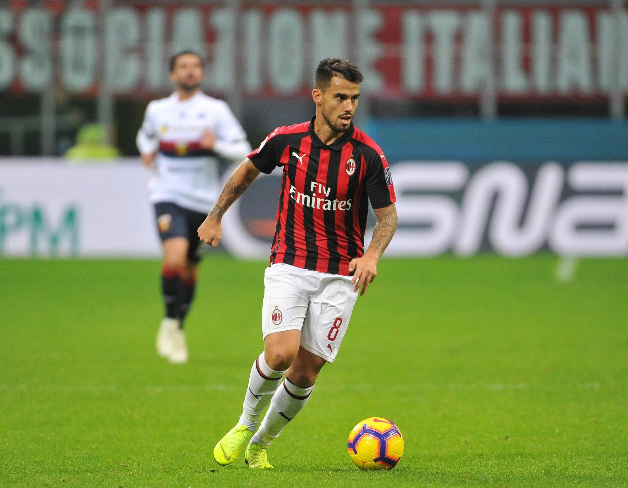 SM/ Milan, affaticamento sovrapubico per Suso