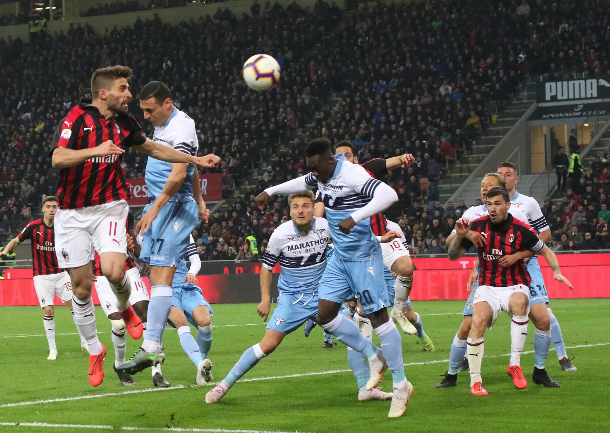 Milan-Lazio: pericolo diffida. In 12 rischiano l’eventuale finale
