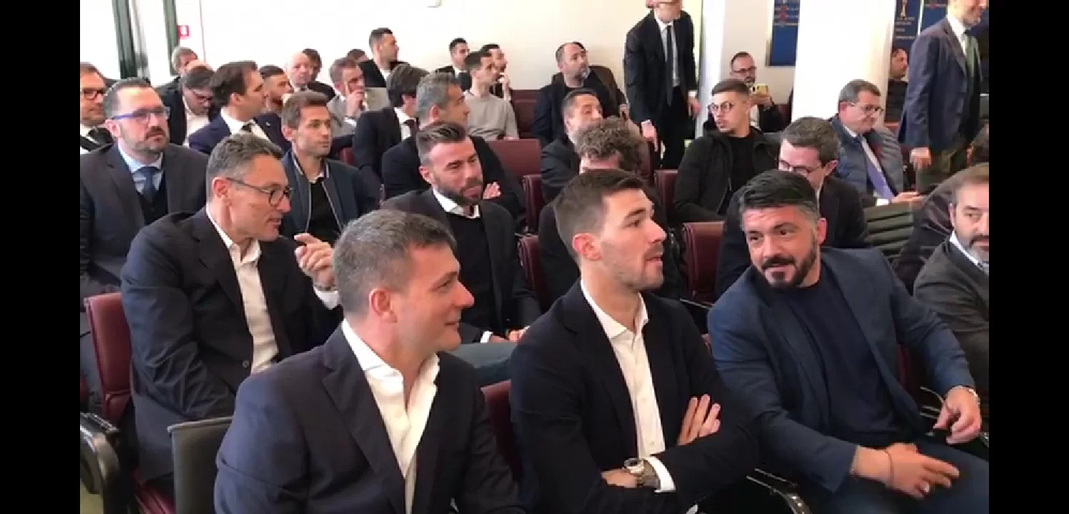 SM VIDEO/ Le immagini di Gattuso e Romagnoli presenti all’incontro dirigenti-arbitri
