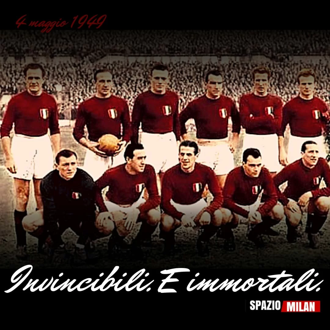 70 anni dalla tragedia di Superga: il ricordo del Milan