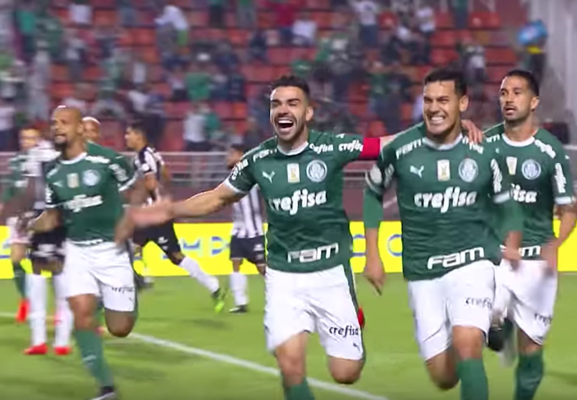 Gomez gol Palmeiras Santos