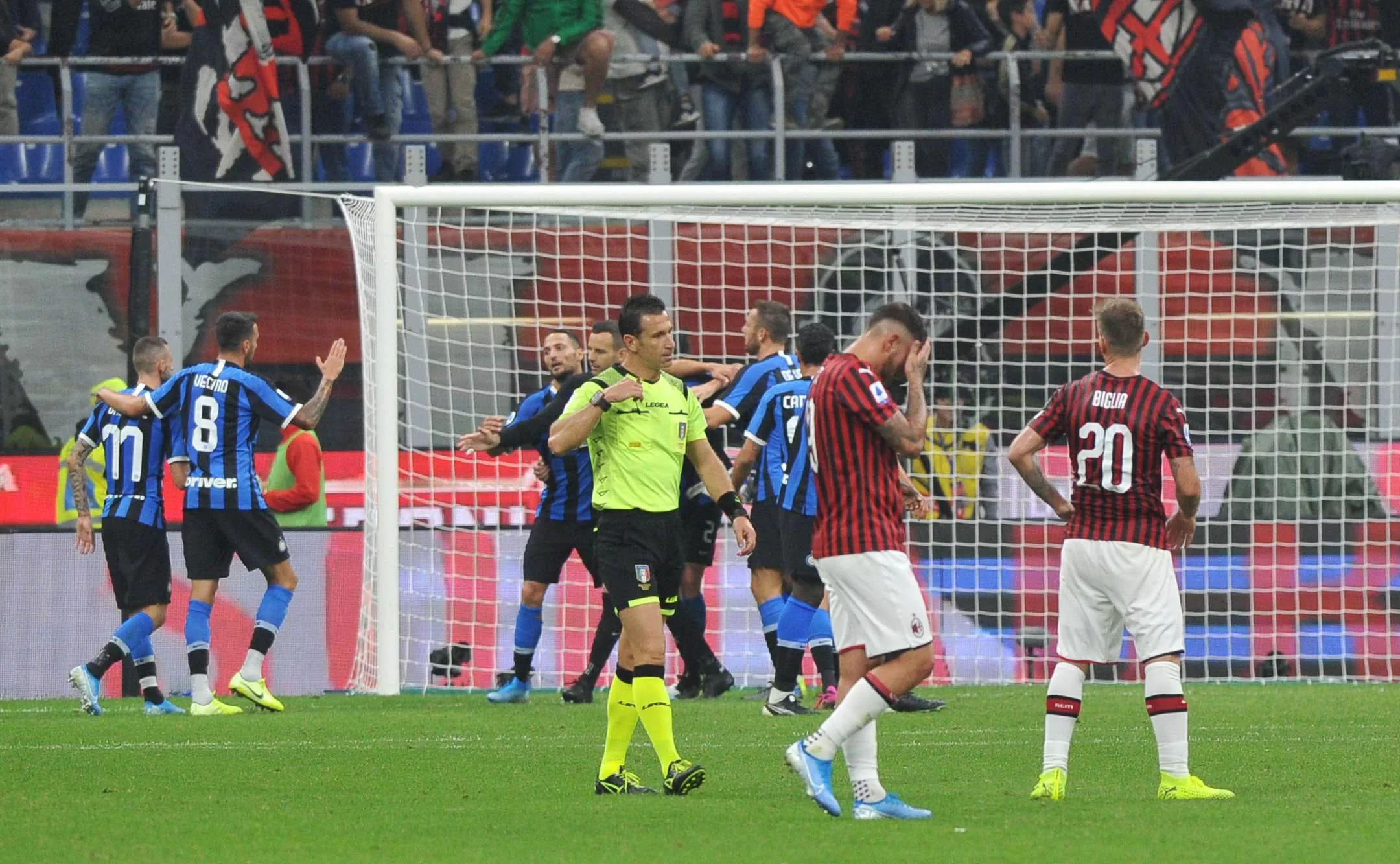 Inter-Milan: bilancio disastroso per i rossoneri in questo decennio