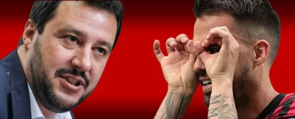 Salvini di nuovo contro Suso: “Spero l’Epifania lo porti via”