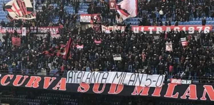 SM – La Curva Sud non dimentica: “Atalanta-Milan 5-0”