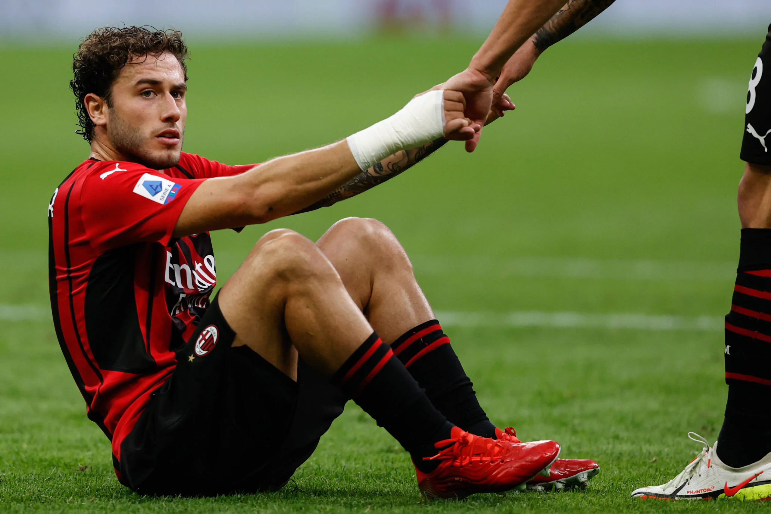 Le condizioni di Calabria dopo l’infortunio