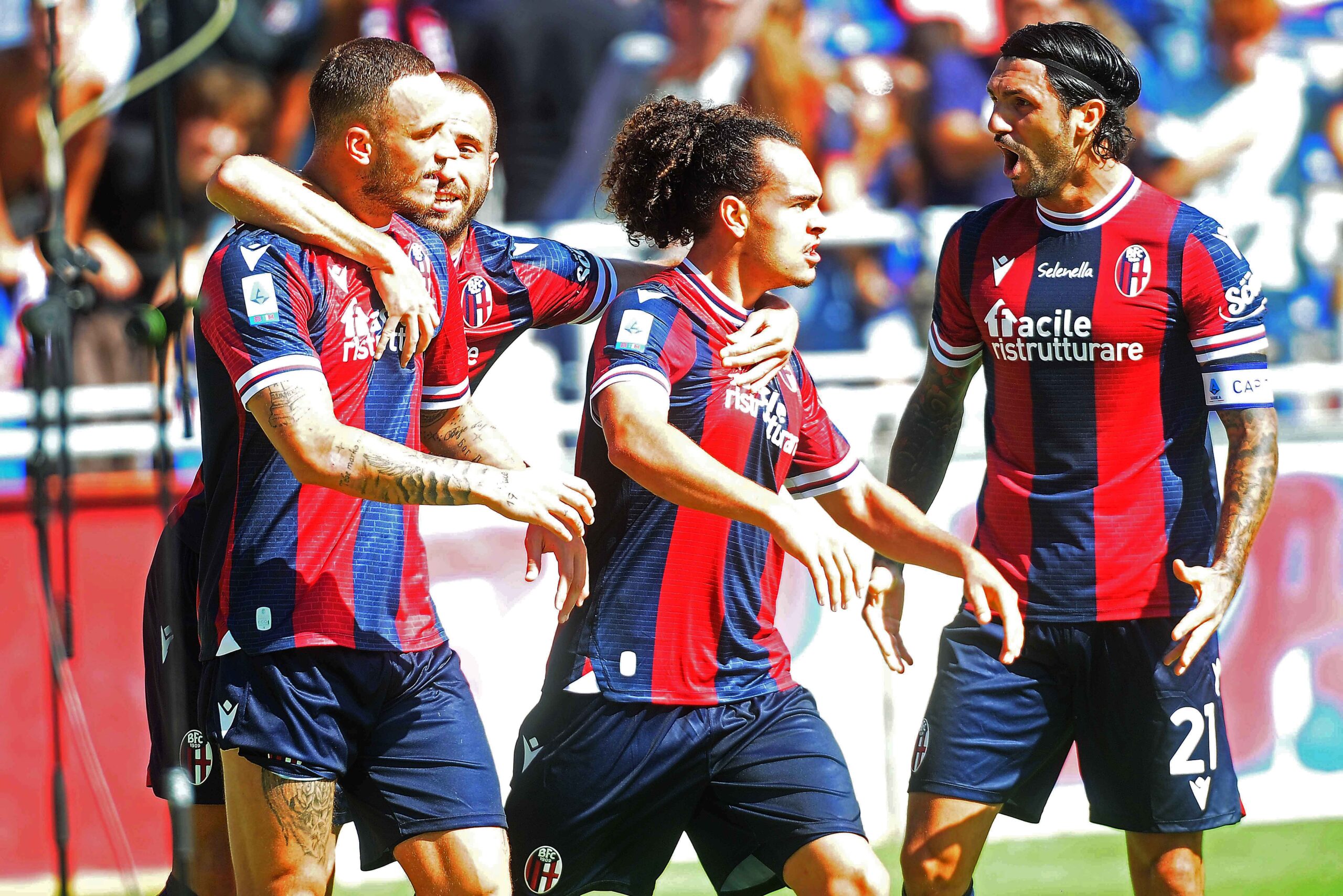 Bologna, Theate provoca il Milan