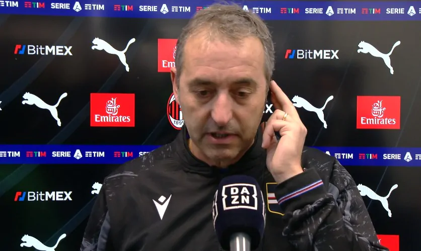 Giampaolo: “Abbiamo commesso un errore grave. Esperienza al Milan? Occasione persa”