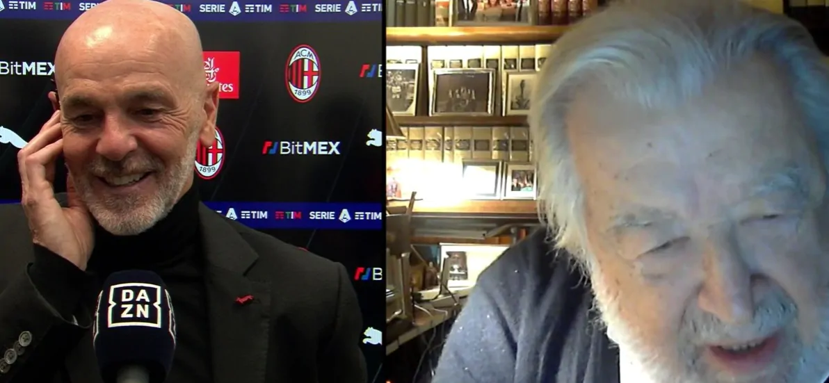 “Non sono omosessuale”, siparietto a Dazn con Pupi Avati: Pioli s’imbarazza