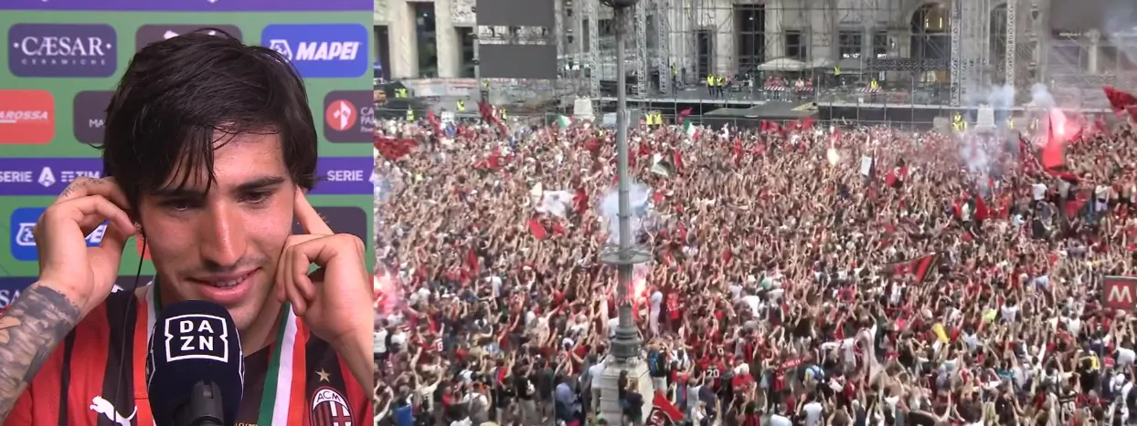 Tonali ringrazia i tifosi del Milan: “Quando avevamo lo zero percento, c’erano loro!”