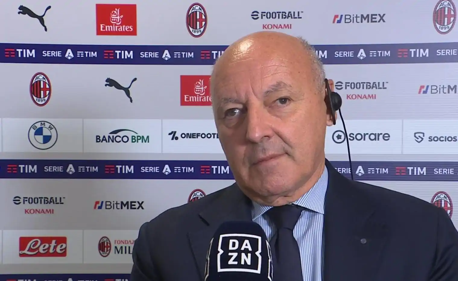 Milan-Inter, parla Marotta: “Non bisogna farlo quando si gioca un derby”