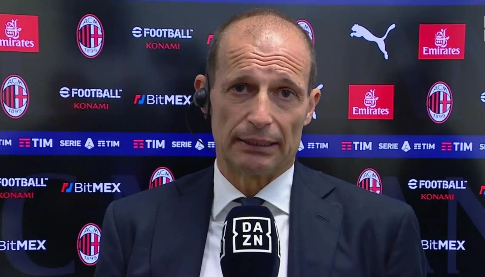 Allegri non può essere contento: parole amare dopo la sconfitta con il Milan
