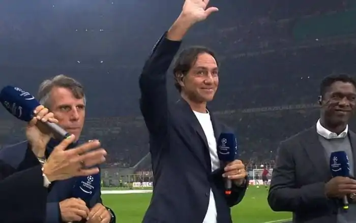 Nesta a bordocampo per Milan-Salisburgo: succede sugli spalti di San Siro