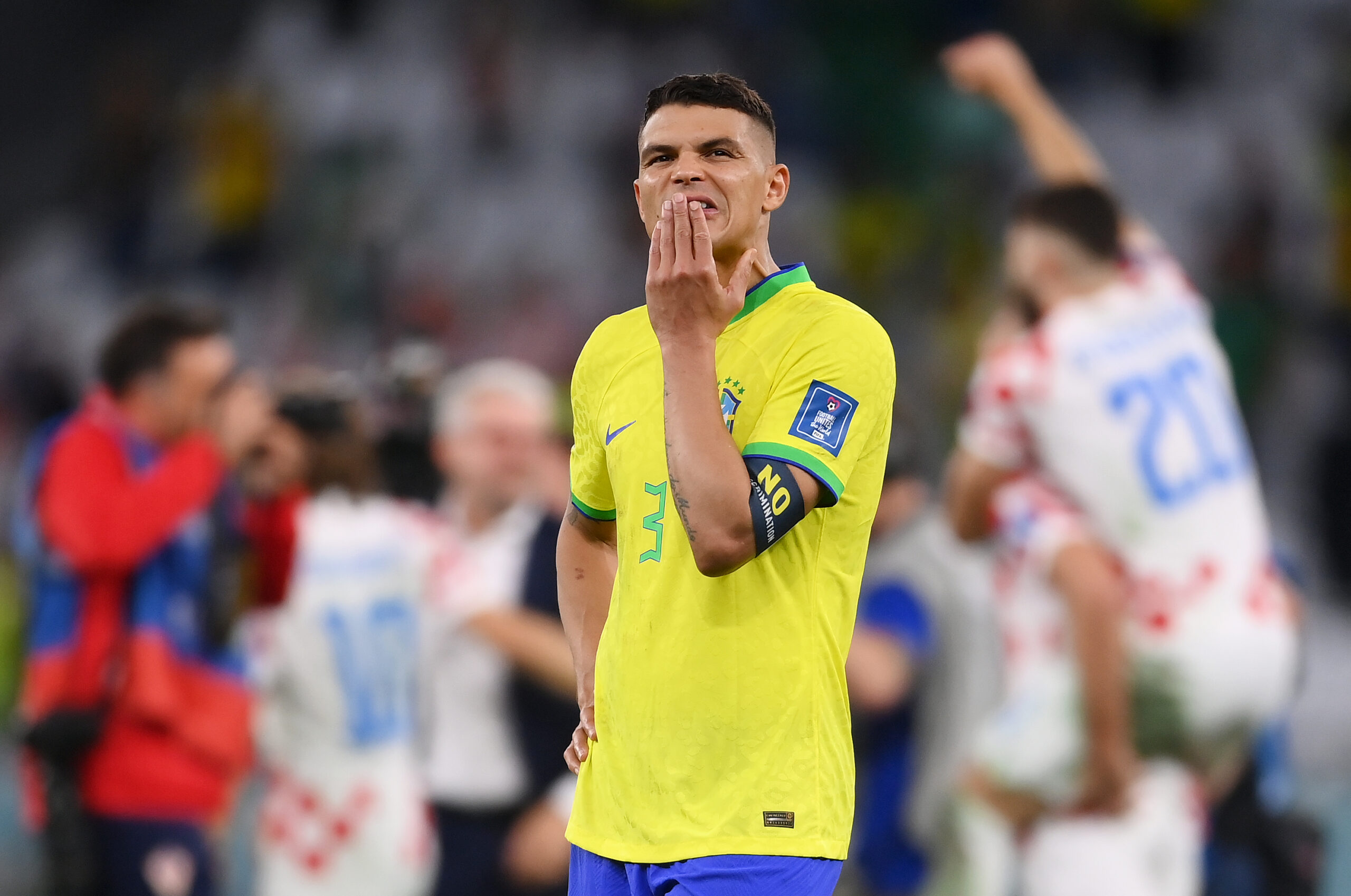 Elimination of Thiago Silva with the Brazil national team, the former Milan released his power at the end of the match!