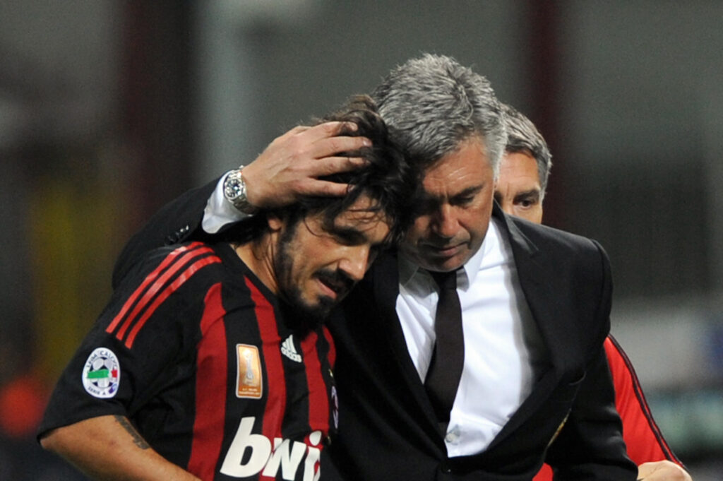 Gattuso e Ancelotti
