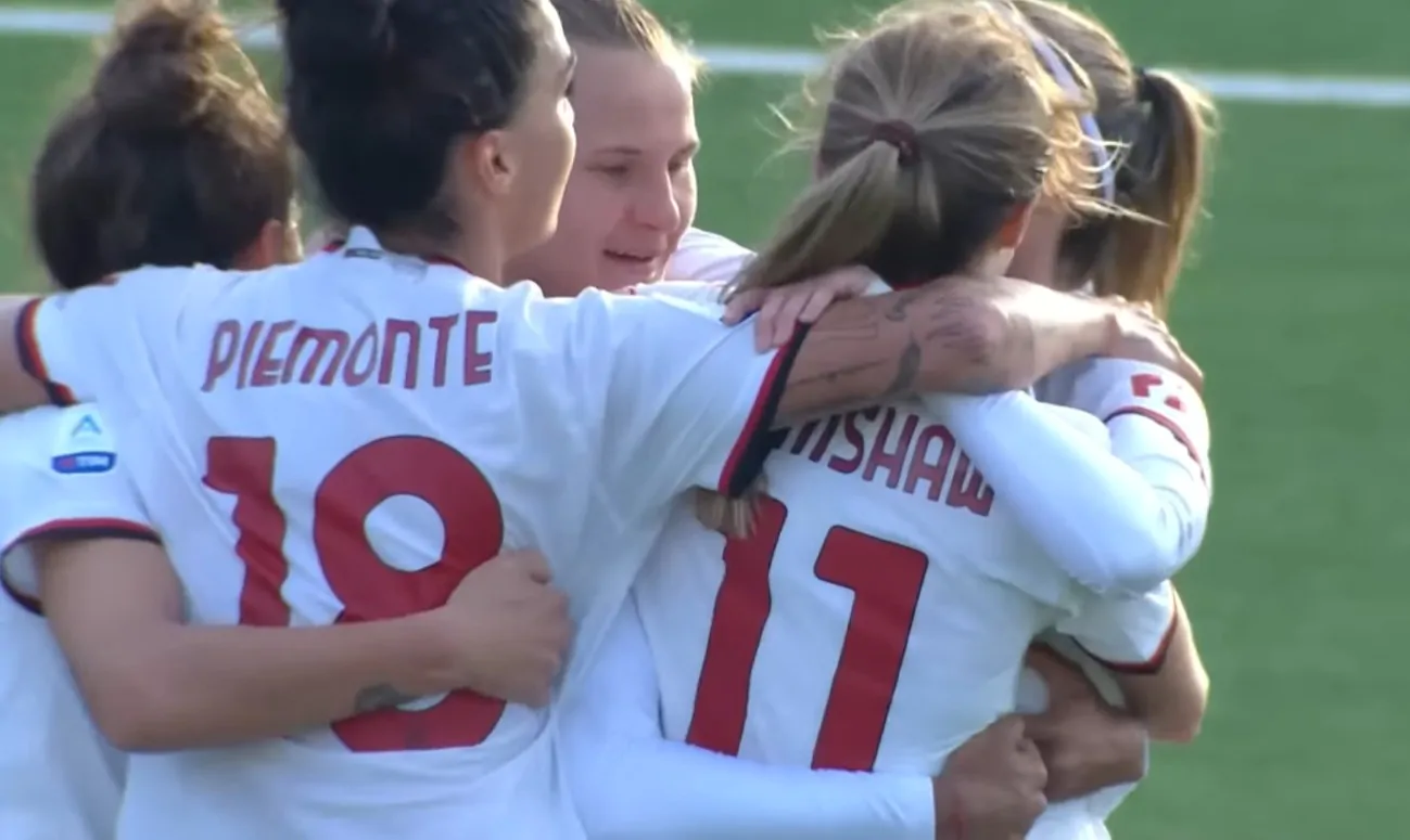 Milan Femminile, le rossonere calano il poker contro il Como