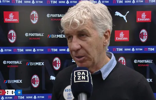 Gasperini: “Poco da dire, questa sera il Milan era superiore”