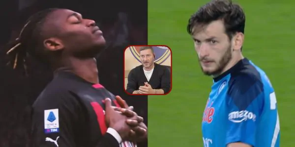 Leao-Kvara, chi è più forte? Totti risponde in diretta!