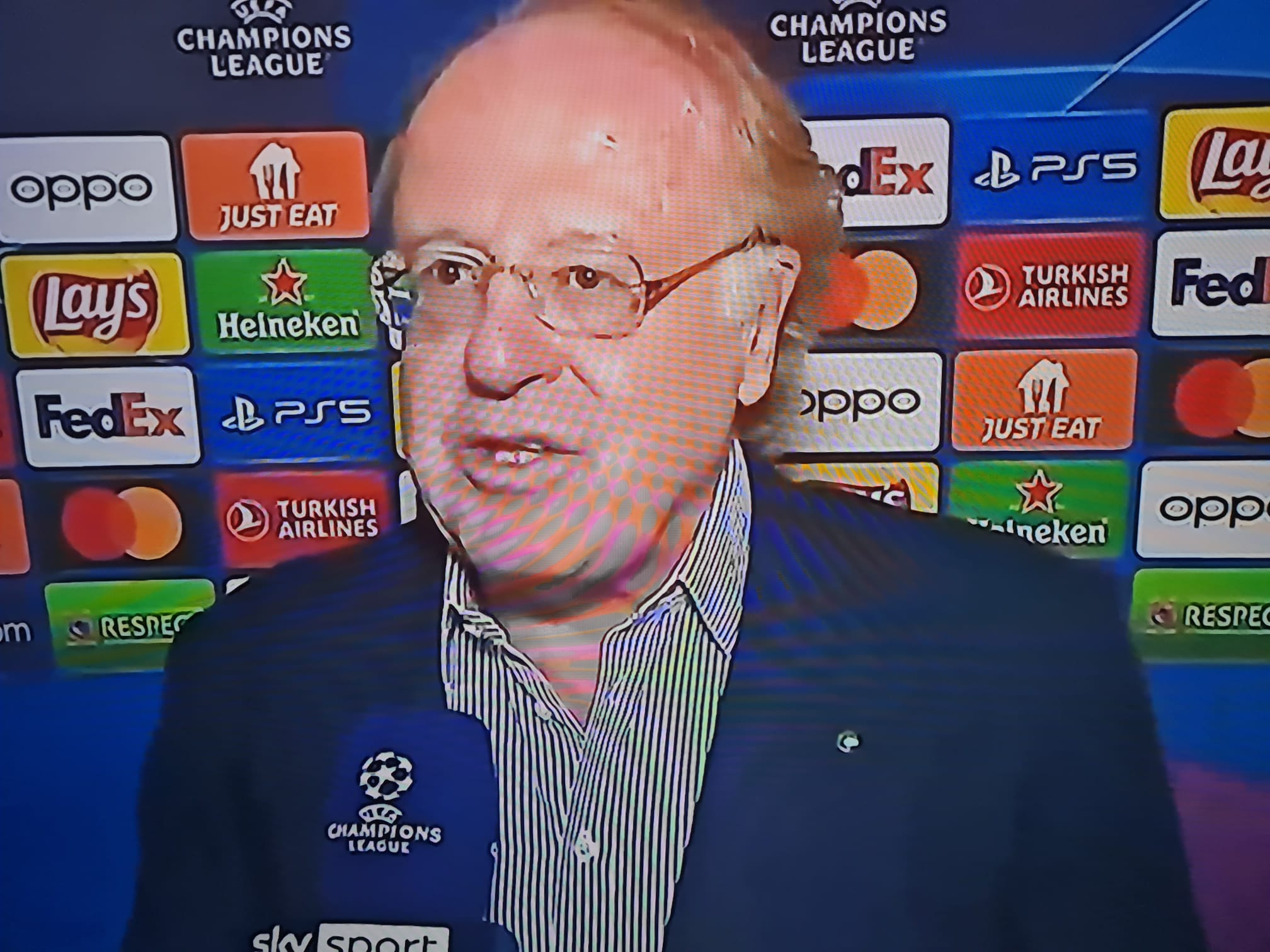 Paolo Scaroni durante il pre-partita di Inter-Milan
