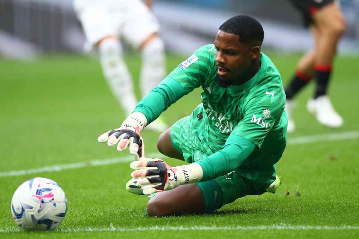 il milan difende maignan