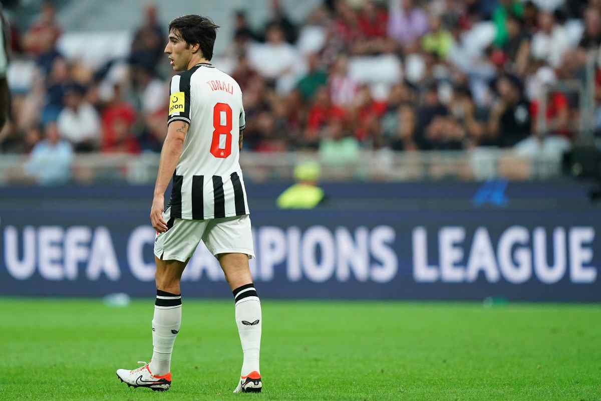 tonali, la reazione del newcastle