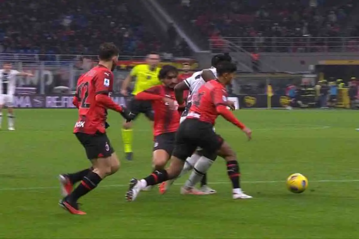Chiarezza sul rigore di Milan-Udinese