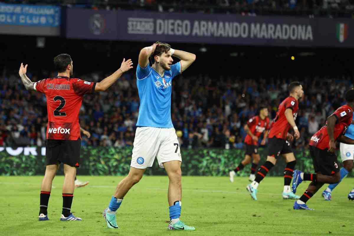 milan, le parole di kvara su leao