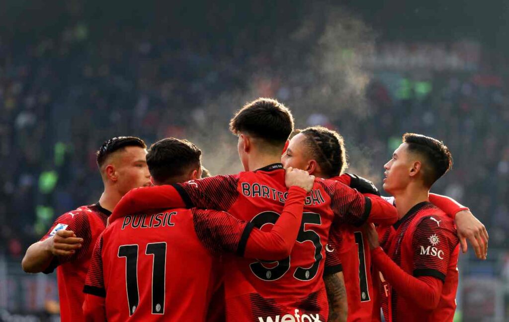 salernitana-milan in TV