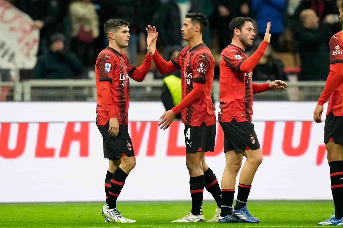 La formazione ufficiale del Milan