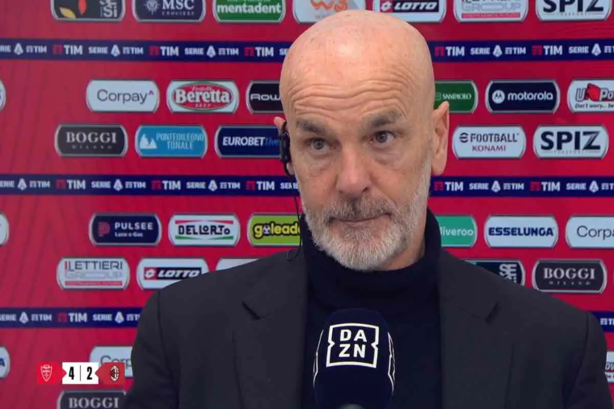 Milan, Pioli commenta la sconfitta: rivelazione a sorpresa in diretta